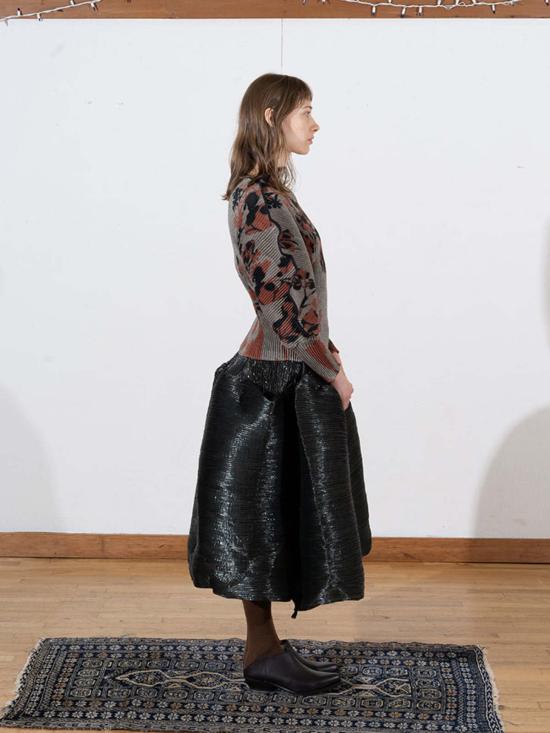  줄리아 호이어 블라우스 Julia Heuer Radok 탑 잉그리드 프린트 - JULIA HEUER