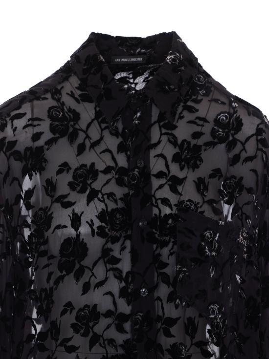 26FW 앤 드뮐미스터 블라우스 10219 FA749099 Black - ANN DEMEULEMEESTER
