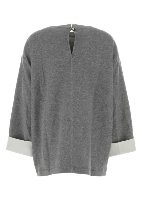 25FW 까르벵 긴팔 티셔츠 6252K21066 N981 Grey - CARVEN
