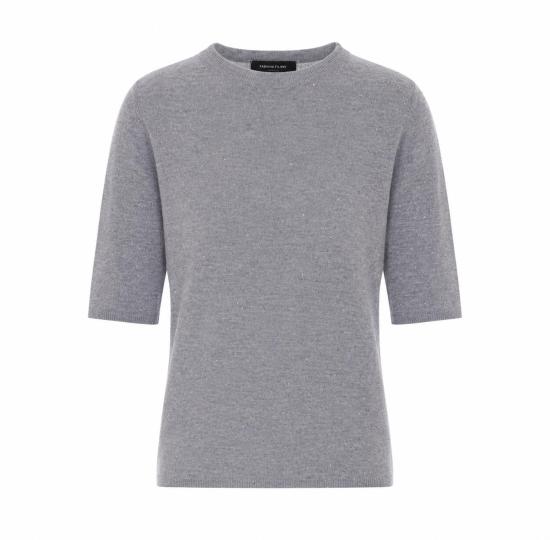 26FW 파비아나 필리피 반팔 티셔츠 MAD216F092 D7228132 GREY