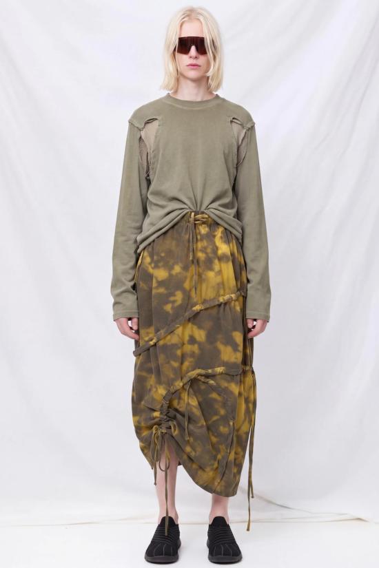  Lueder 롱 스커트 루더 보텍스 러치드 스커트 - OTHER BRANDS