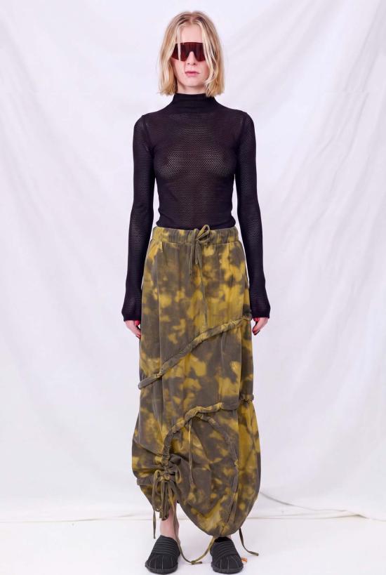  Lueder 롱 스커트 루더 보텍스 러치드 스커트 - OTHER BRANDS