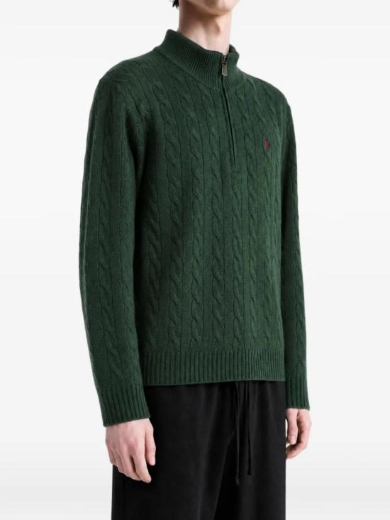 26FW 폴로 랄프로렌 포니 자수 케이블 니트 점퍼 710876766 502 - POLO RALPH LAUREN