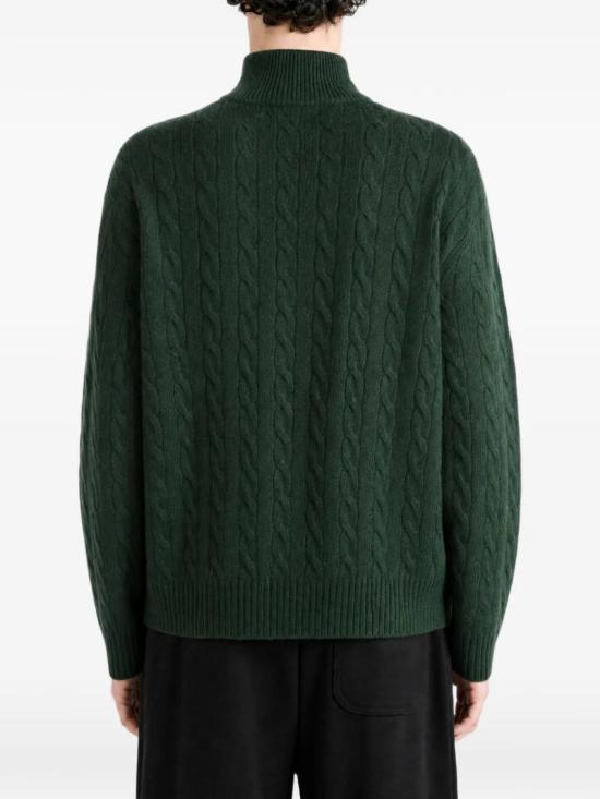 26FW 폴로 랄프로렌 포니 자수 케이블 니트 점퍼 710876766 502 - POLO RALPH LAUREN