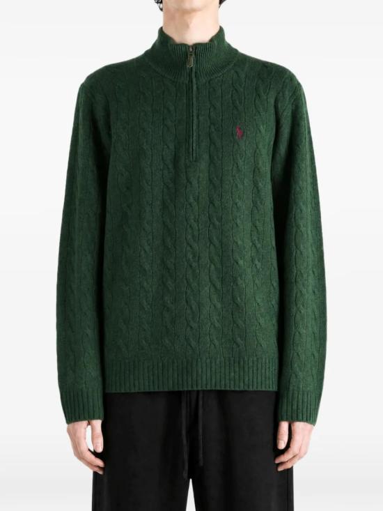 26FW 폴로 랄프로렌 포니 자수 케이블 니트 점퍼 710876766 502 - POLO RALPH LAUREN