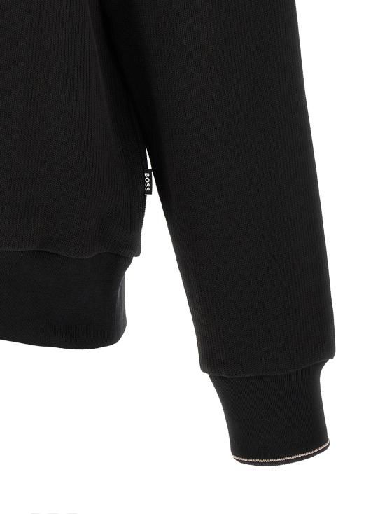 26FW 휴고보스 집업 니트 50565026001 Black - HUGO BOSS