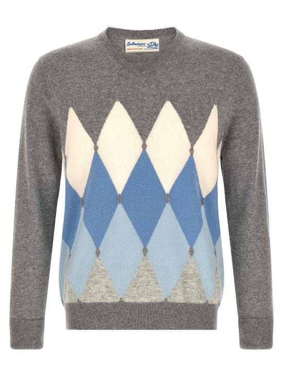 26FW 발렌타인 스웨터 B2P00112KA895025 Gray