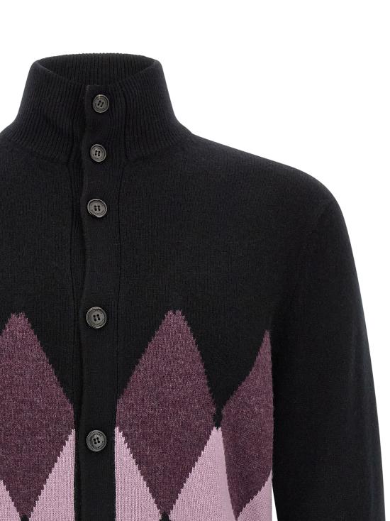 26FW 발렌타인 가디건 B2K1467K0A895517 Black - BALLANTYNE
