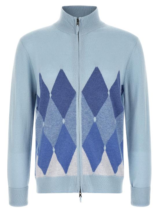 26FW 발렌타인 집업 니트 B2K03612KA893018 Light Blue