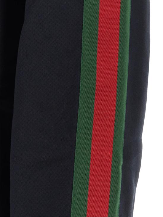 26FW 구찌 웹 실크 코튼 저지 지퍼 재킷 872244 XJH0N4816 NAVY - GUCCI