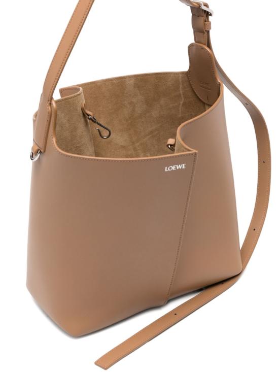26FW 로에베 미디엄 빌바오 스무스 카프스킨 버킷 백 AWRAWRPX01 9579 MOCHA - LOEWE