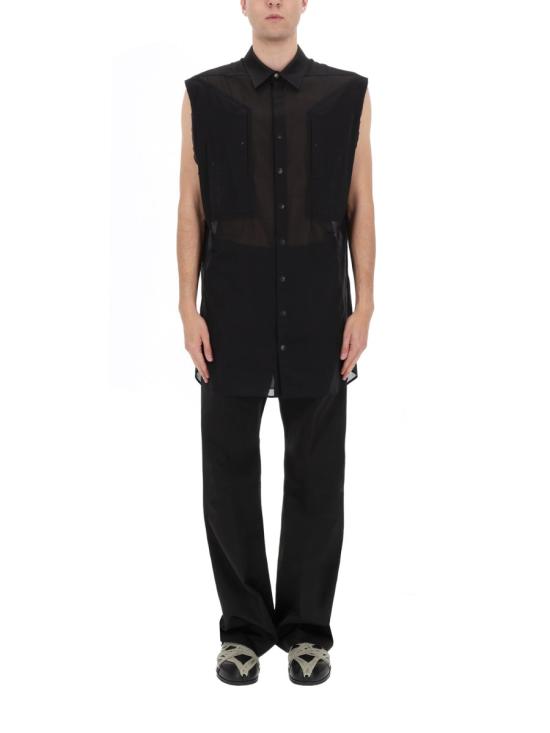 26SS 릭 오웬스 탑 RU01F2229 CV09 BLACK - RICK OWENS
