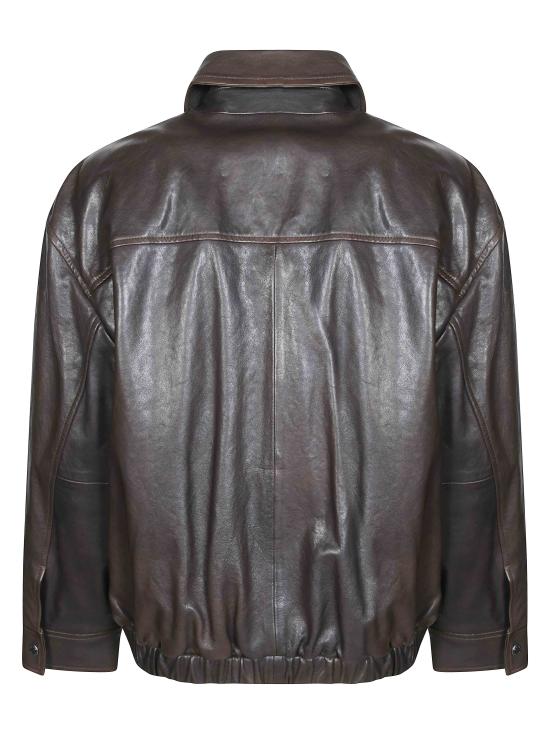26FW 위켄드막스마라 가죽 자켓 2625446041600 003 MARRONE - WEEKEND MAX MARA