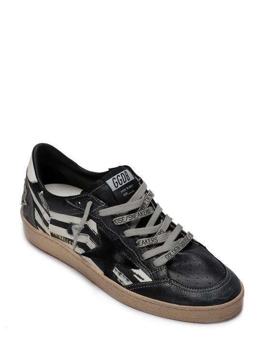 26FW 골든구스 볼 스타 스웨이드 스니커즈 GMF00117F008737 90447 BLACK CREAM - GOLDEN GOOSE