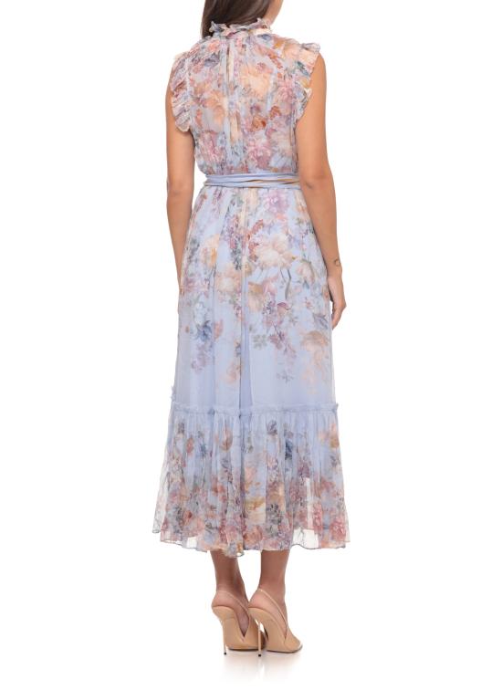 26FW 짐머만 미디 원피스 7280DF261 BUF BLUE FLORAL - ZIMMERMANN
