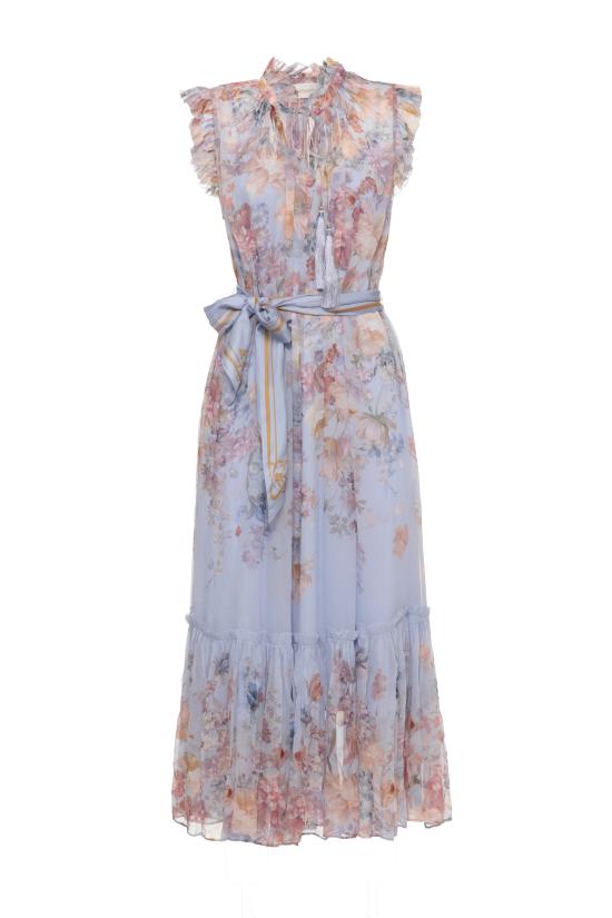 26FW 짐머만 미디 원피스 7280DF261 BUF BLUE FLORAL