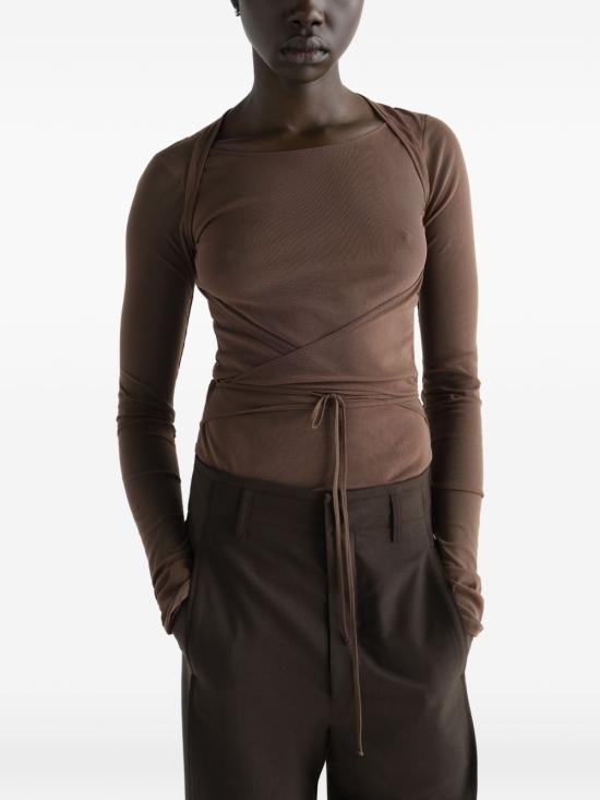 26FW 르메르 긴팔 티셔츠 TS0052 LJ1070 423 CACAO DOM - LEMAIRE