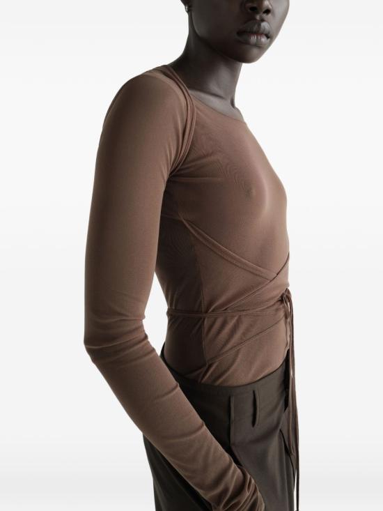 26FW 르메르 긴팔 티셔츠 TS0052 LJ1070 423 CACAO DOM - LEMAIRE