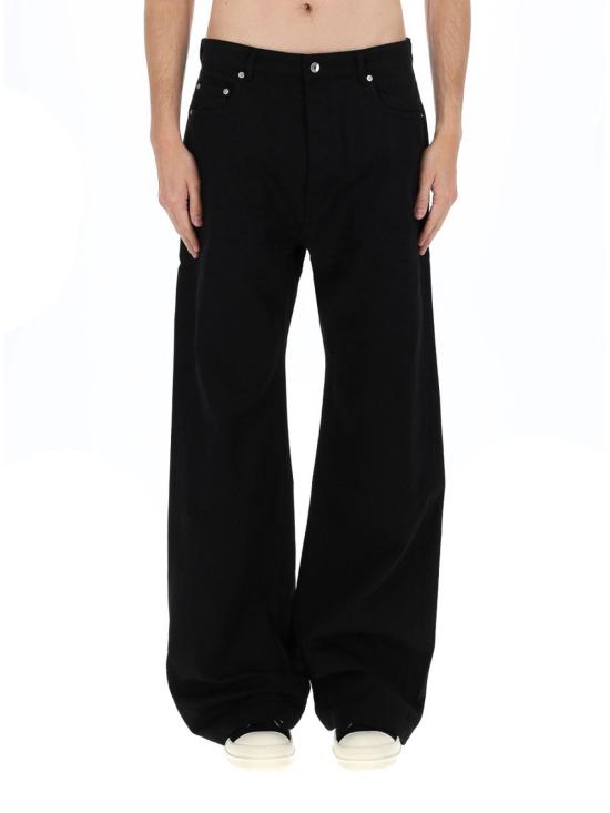 26SS 릭 오웬스 스트레이트 팬츠 DU01F4351CVS09 BLACK - RICK OWENS