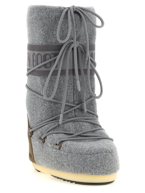 26FW 문부츠 부츠 아이콘 누벅 펠트  및 앵클  그레이 - MOON BOOT