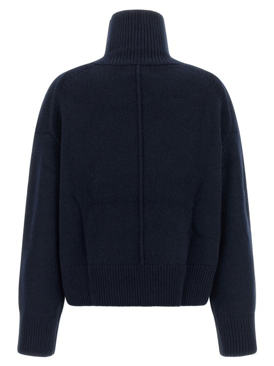 26FW 루루 드 세종 터틀넥 조나 스웨터와 카디건 블루 - LOULOU DE SAISON