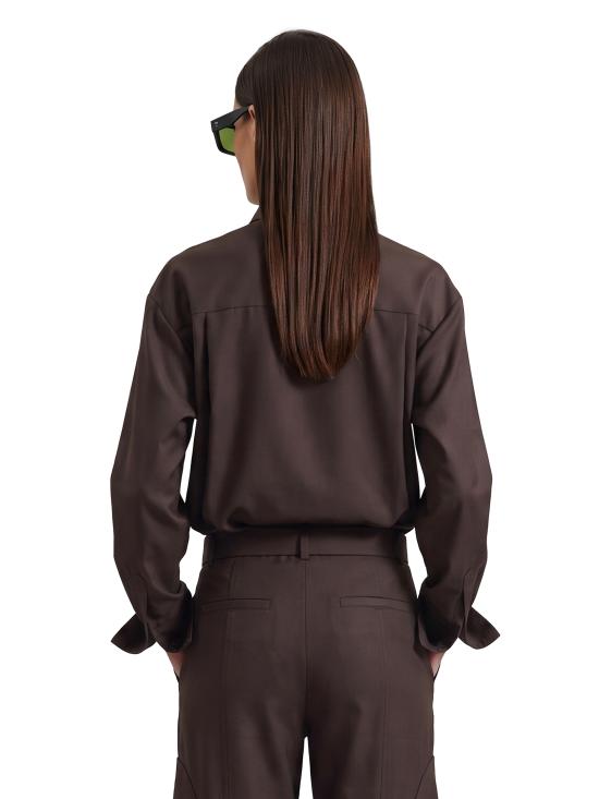 26FW 더프랭키샵 셔츠 CHFS22839200 BROWN - THE FRANKIE SHOP