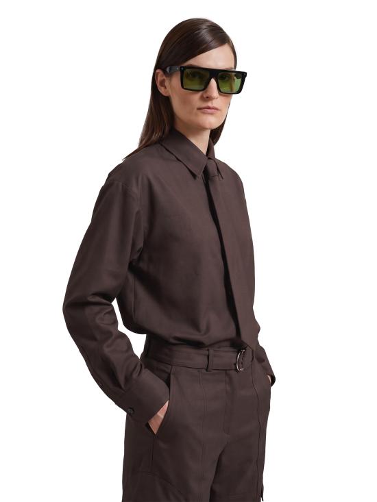 26FW 더프랭키샵 셔츠 CHFS22839200 BROWN - THE FRANKIE SHOP