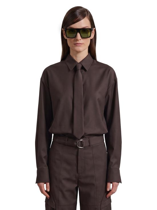 26FW 더프랭키샵 셔츠 CHFS22839200 BROWN