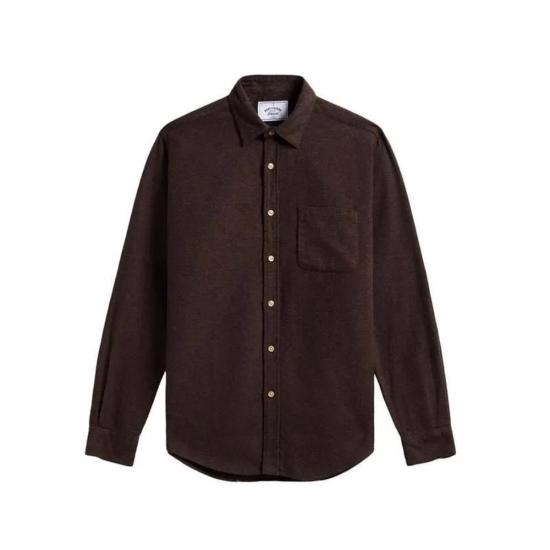  포르투기스플란넬 긴팔 셔츠 포르투갈 플란넬 테카  브라운 - PORTUGUESE FLANNEL
