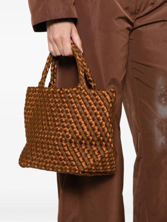 26FW 마레아 토트백 MRR22321072 072 CARAMEL AFFOGATO SATIN STRIPE - MARREA