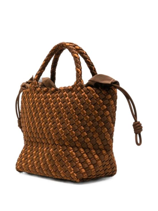 26FW 마레아 토트백 MRR22321072 072 CARAMEL AFFOGATO SATIN STRIPE - MARREA