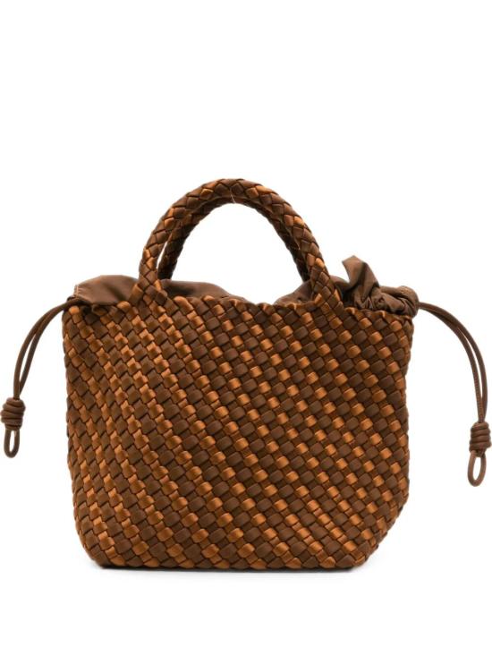 26FW 마레아 토트백 MRR22321072 072 CARAMEL AFFOGATO SATIN STRIPE