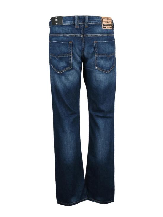 25FW 디젤 데님 팬츠 블루 코튼 사파도 스트레이트 레그 진 - DIESEL