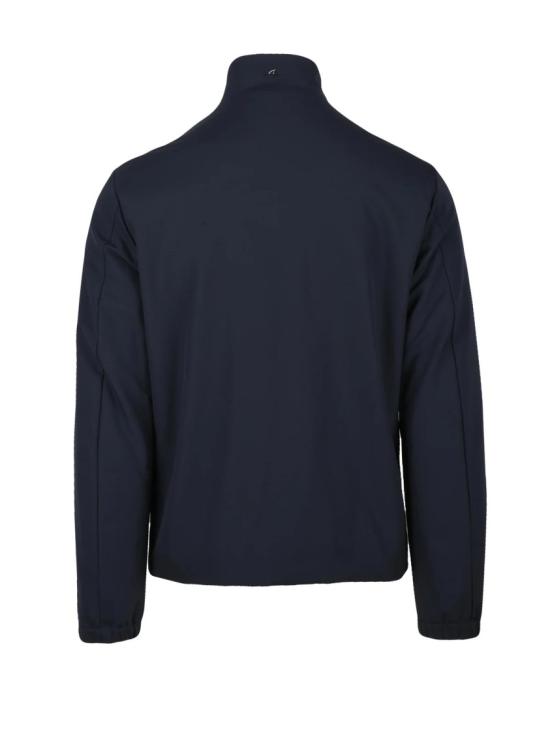 25FW 폴앤샤크 자켓 안감이 있는 소프트쉘 재킷, 하이넥 칼라 및 지퍼 여밈 - PAUL & SHARK