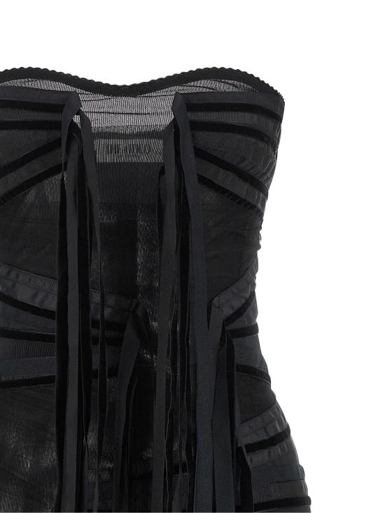 26FW 디 아티코 숏 원피스 261WCA00521EMB030RA100 Black - THE ATTICO