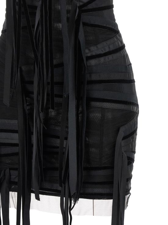 26FW 디 아티코 숏 원피스 261WCA00521EMB030RA100 Black - THE ATTICO