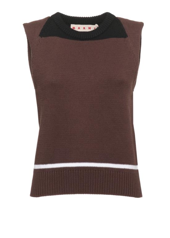 26FW 마르니 탑 GCMD0668EQUFC85100M71 Brown