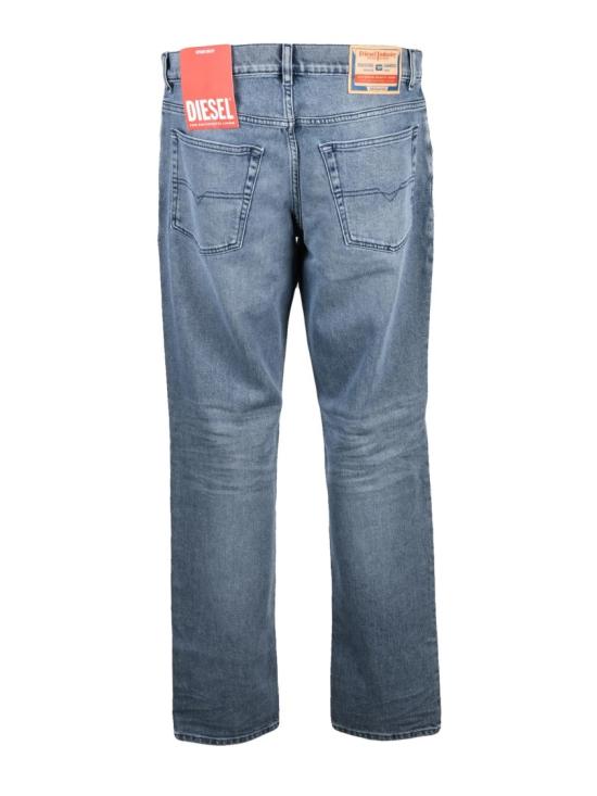 25FW 디젤 데님 팬츠 파란색 면 혼방 레귤러 진 - DIESEL