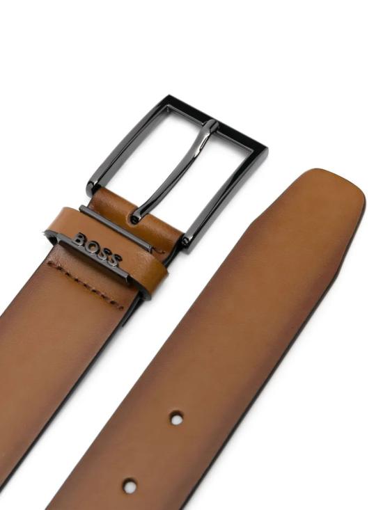 26FW 휴고보스 로고 키퍼 레더 벨트 50491852 210 BROWN DOM - HUGO BOSS