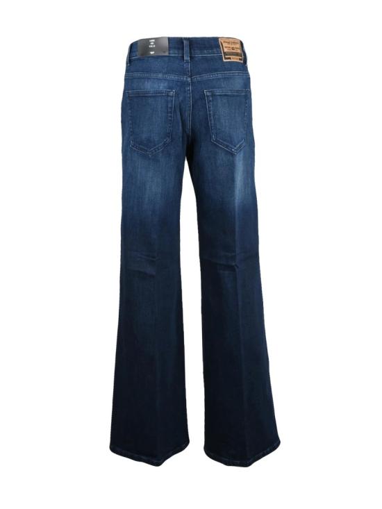 25FW 디젤 데님 팬츠 블루 코튼 블렌드 D-케마이 와이드 진 - DIESEL