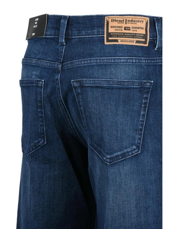25FW 디젤 데님 팬츠 블루 코튼 블렌드 D-케마이 와이드 진 - DIESEL
