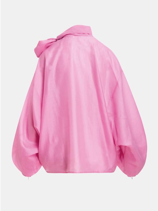 26FW 에센셜앤트워프 블라우스 Camicia con Fiocco e mManiche a Sbuffo Rosa - ESSENTIEL ANTWERP