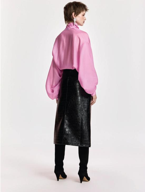 26FW 에센셜앤트워프 블라우스 Camicia con Fiocco e mManiche a Sbuffo Rosa - ESSENTIEL ANTWERP