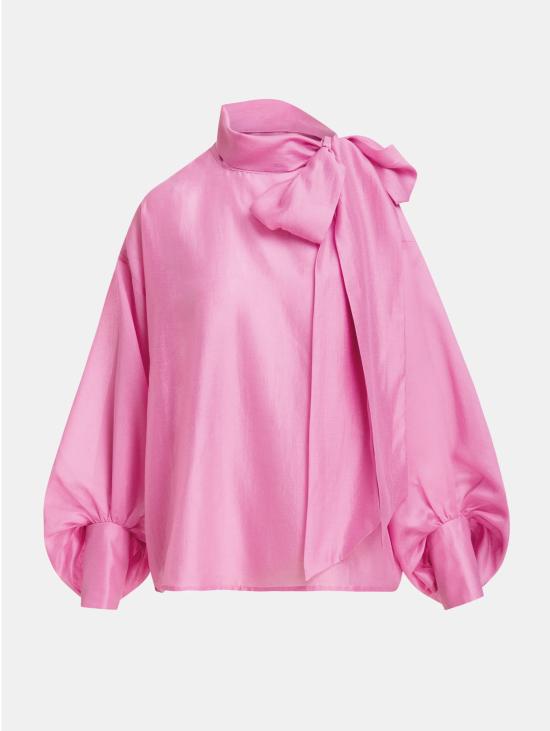 26FW 에센셜앤트워프 블라우스 Camicia con Fiocco e mManiche a Sbuffo Rosa - ESSENTIEL ANTWERP