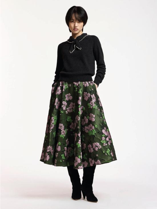 26FW 에센셜앤트워프 스웨터 Maglione Misto 캐시미어 콘 콜레토 및 Perline Acciaio - ESSENTIEL ANTWERP