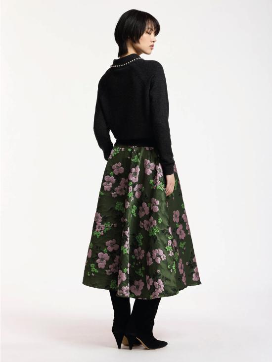 26FW 에센셜앤트워프 스웨터 Maglione Misto 캐시미어 콘 콜레토 및 Perline Acciaio - ESSENTIEL ANTWERP