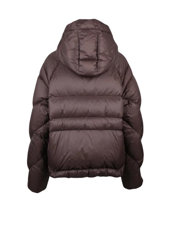 25FW 베이컨 패딩 브라운 폴리아미드 아울 다운 재킷 - BACON
