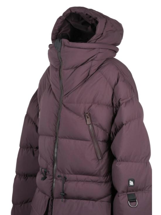 25FW 베이컨 롱패딩 딥 레드 폴리에스터 더블 B 파카 다운 재킷 - BACON