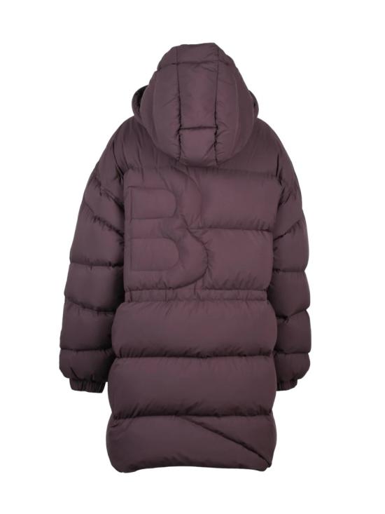 25FW 베이컨 롱패딩 딥 레드 폴리에스터 더블 B 파카 다운 재킷 - BACON