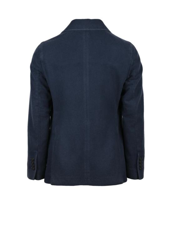 25FW 치르콜로1901 수트 자켓 깊은 미드나잇 블루 색상의 와이드 라펠 더블 브레스트 재킷 - CIRCOLO 1901
